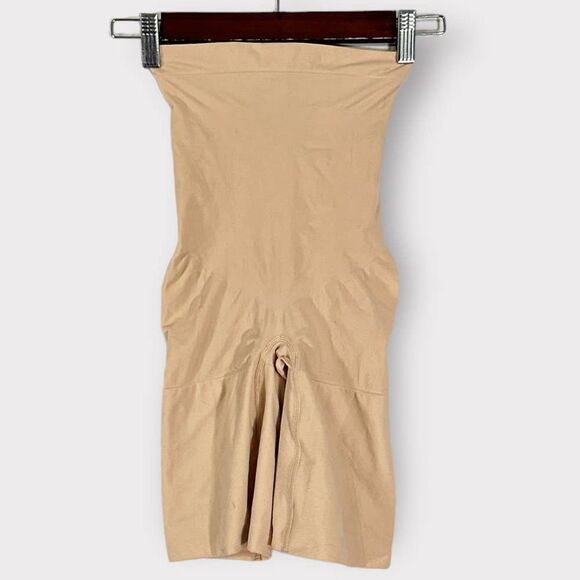 Spanx Shapewear Shorts Women's Large Nude High Waist NWOT - Picture 3 of 10